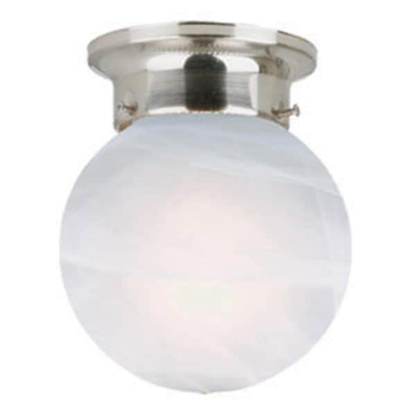 Cling Millbridge 1-Light Globe Ceiling Mount; Satin Nickel Finish CL272290 - main